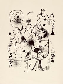 Joan Miro, Composition, The Prints of Joan Miro, Limited Edition Etching