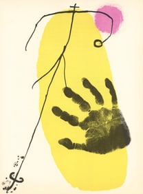 Joan Miro, Composition (Cramer 34; Mourlot 226), Derriere le miroir, Limited Edition Lithograph