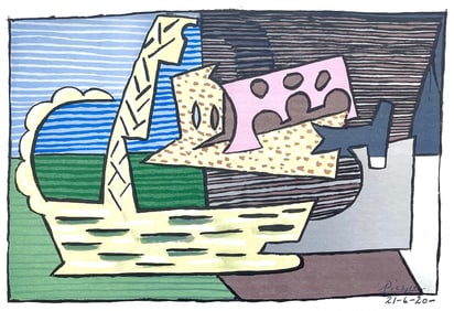 Pablo Picasso, The Basket (Orozco 95), Picasso: Fifteen Drawings, Limited Edition Lithograph