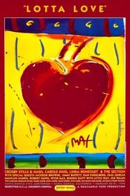 Peter Max, Lotta Love, 1998, Hand Signed, Official Edition Offset Lithograph