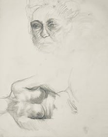 Ian Hornak, Renaissance Female Nude Figure Study, 1963, Original Drawing