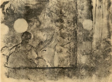 Edgar Degas, Cafe-Concert, E. Degas Monotypes, Limited Edition Monotype