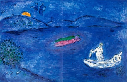 Marc Chagall, L'Echo, Daphnis et Chloe, Limited Edition Heliogravure