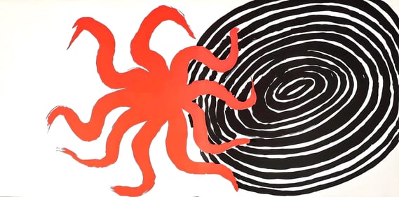 Alexander Calder, Composition, Derriere le miroir, Limited Edition Lithograph