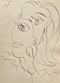 Pablo Picasso, Composition, Carnet de dessins de Picasso, Cahiers d'Art, Limited Edition Lithograph