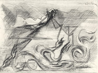 Jacques Villon, Composition, Alternance, Limited Edition Etching