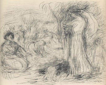 Pierre-Auguste Renoir, Les Laveuses, Les Lithographies de Renoir, Limited Edition Lithograph
