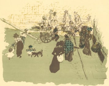 Pierre Bonnard, Coin de Rue, Bonnard Lithographe, Limited Edition Lithograph