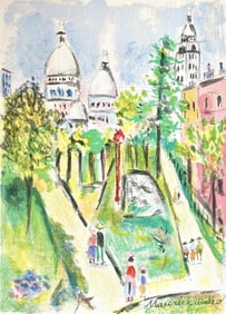 Maurice Utrillo, Montmartre (Place Saint-Pierre), Paris Capitale, Limited Edition Lithograph