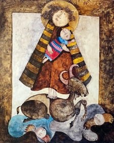 Graciela Rodo Boulanger, Adoration du Belier, Original Edition Offset Lithograph