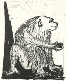Pablo Picasso, Le Singe (The Monkey) (Orozco p.82), Histoire naturelle, Limited Edition Lithograph