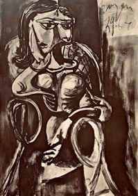 Pablo Picasso, Composition, Carnet de dessins de Picasso, Cahiers d'Art, Limited Edition Lithograph