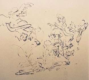 Rembrandt van Rijn, The Sacrifice of Manoah, Limited Edition Collotype