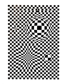 Victor Vasarely, Composition, Corpusculaires, Limited Edition Heliogravure