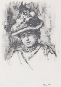 Pierre-Auguste Renoir, Portrait de Jeanne Baudot, Les Lithographies de Renoir, Limited Edition