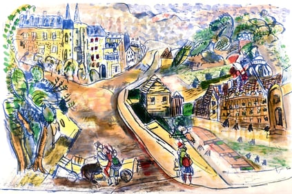 Michel Kikoine, Les Invalides, Au Temps de Paris Seine, Limited Edition Lithograph