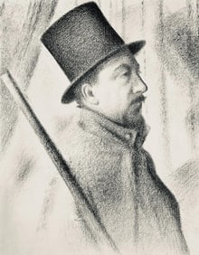 Georges Seurat, Portrait de Paul Signac, Seurat, Limited Edition Lithograph