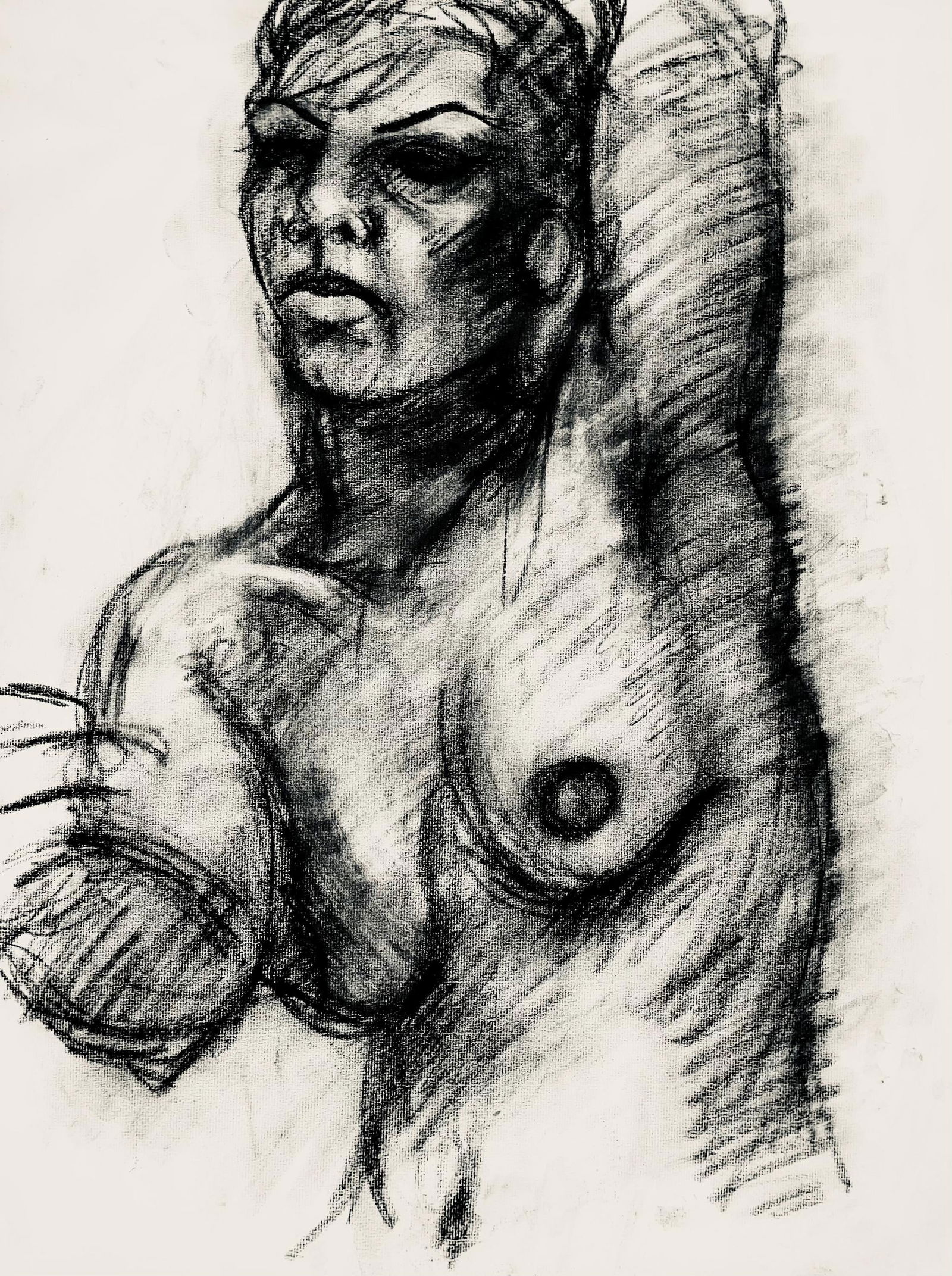 Ian Hornak, Renaissance Female Nude Figure Study, 1963, Original Drawing (1 of 4)