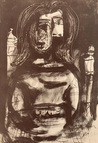 Pablo Picasso, Composition, Carnet de dessins de Picasso, Cahiers d'Art, Limited Edition Lithograph