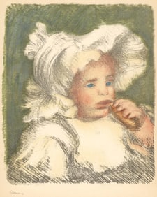 Pierre-Auguste Renoir, L'Enfant au biscuit, Les Lithographies de Renoir, Limited Edition Lithograph