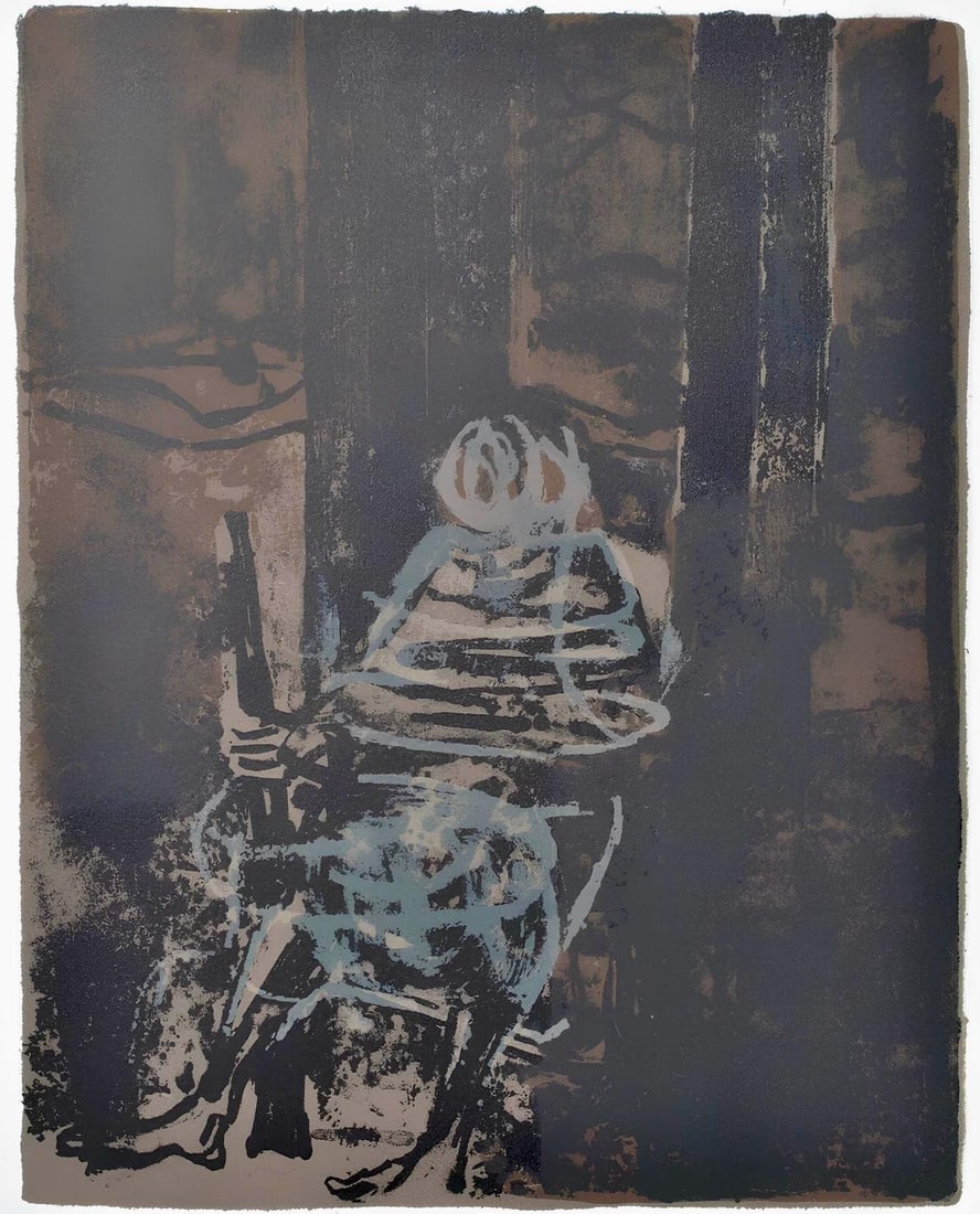 Paul Guiramand, Composition, Œuvres completes d'Albert Camus, Limited Edition Lithograph (1 of 4)