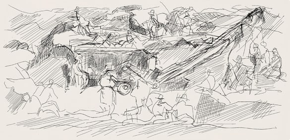 Jacques Villon, Composition (Ginestet/Pouillon 42-64), Hesiode, Les Travaux et les Jours, Limited