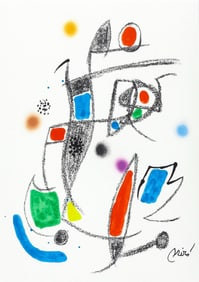 Joan Miro, Composition (Mourlot, 1051-1072), Maravillas con Variaciones acrosticas en el Jardin de