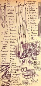 Jackson Pollock, Composition, Jackson Pollock, The Last Sketchbook, Limited Edition Lithograph