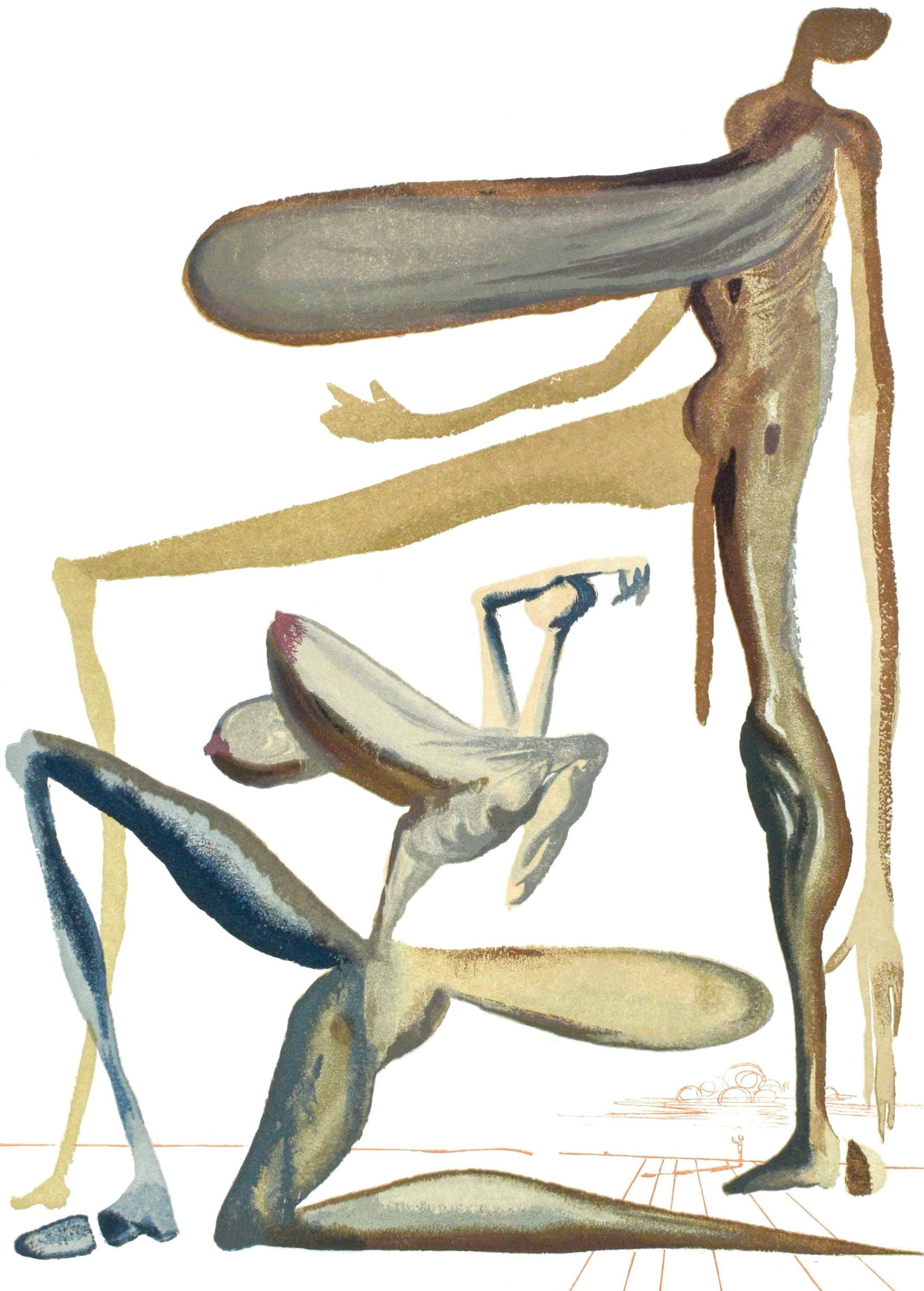 Salvador Dali, Purgatorio XXII (Michler/Lopsinger 1039-1138; Field 189-200), La Divina Commedia, (1 of 4)