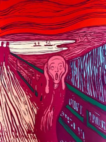 Andy Warhol, The Scream (after Edvard Munch), Pink, Official Limited Edition, Sunday B. Morning,