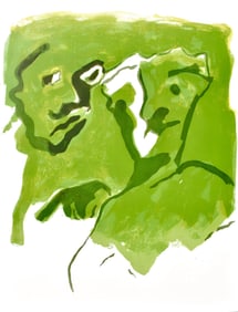 Francisco Bores, Composition, Œuvres completes d'Albert Camus, Limited Edition Lithograph