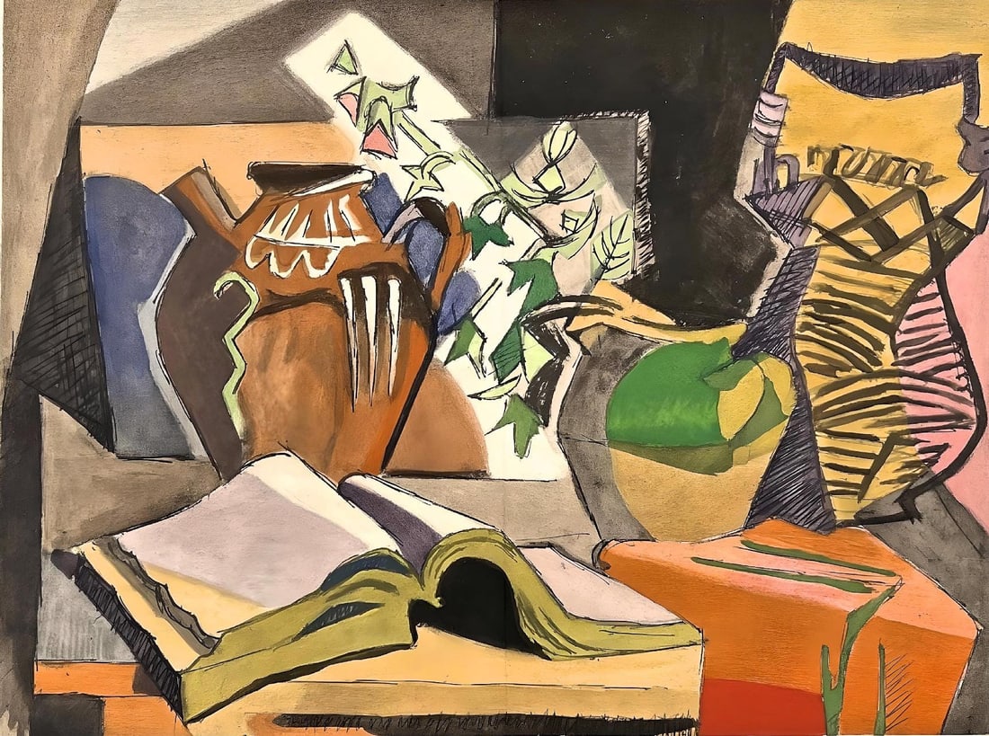 Andre Lhote, Composition, Eloge de Andre Lhote, Limited Edition Lithograph (1 of 4)