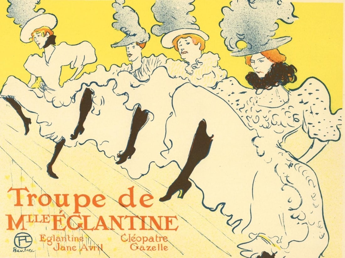 Henri de Toulouse-Lautrec, La Troupe de Mlle Englantine, Les Affiches De Toulouse-Lautrec, Limited (1 of 4)