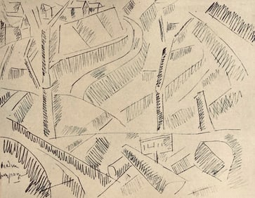 Fernand Leger, Paysage a Verdun, Dessins de Guerre 1915-16, Limited Edition Lithograph