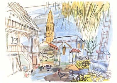 Raoul Dufy, La ferme de Lestel, Vacances forcees