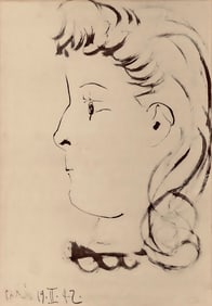 Pablo Picasso, Composition, Carnet de dessins de Picasso, Cahiers d'Art, Limited Edition Lithograph