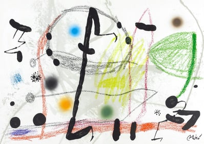 Joan Miro, Composition (Mourlot, 1051-1072), Maravillas con Variaciones acrosticas en el Jardin de