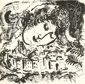 Marc Chagall, Composition (Mourlot 192-207; Cramer 34), Limited Edition Lithograph