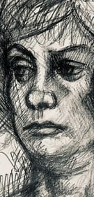 Ian Hornak, Renaissance Female Nude Figure Study, 1963, Original Drawing