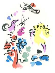 Marc Chagall, Tribe of Joseph, Jerusalem Windows, Limited Edition Lithograph