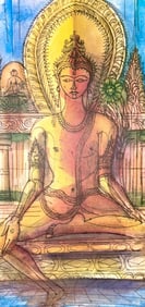 Jean Carzou, Composition, Ce Panorama du Bouddhisme, Limited Edition Lithograph