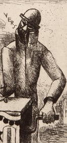 Marcel Gromaire, Composition, Vers un monde volage, Limited Edition Etching