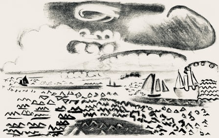 Raoul Dufy, Composition, Les Cotes Normandes, Limited Edition Lithograph