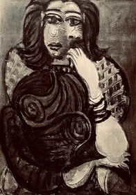 Pablo Picasso, Composition, Carnet de dessins de Picasso, Cahiers d'Art, Limited Edition Lithograph