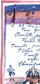 Raoul Dufy, Le menu de la Liberation, Vacances forcees