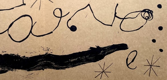 Joan Miro, Composition (Cramer 102; Mourlot 428-449), Derriere le miroir, Limited Edition Lithograph