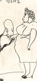 Pablo Picasso, 29.9.64. II (Cramer 148), Le Gout du Bonheur, Limited Edition Mixed Media Lithograph