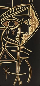 Pablo Picasso, Tete de femme (Orozco 214), Grabados al linoleo, Limited Edition Linocut