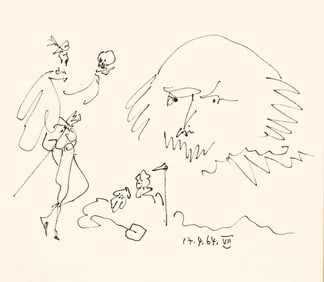 Pablo Picasso, Shakespeare VII (Bloch 1197), Picasso-Aragon Shakespeare, Limited Edition Lithograph