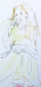 Oskar Kokoschka, Composition, Skizzenbuch der Italienischen Reise 1963, Limited Edition Lithograph